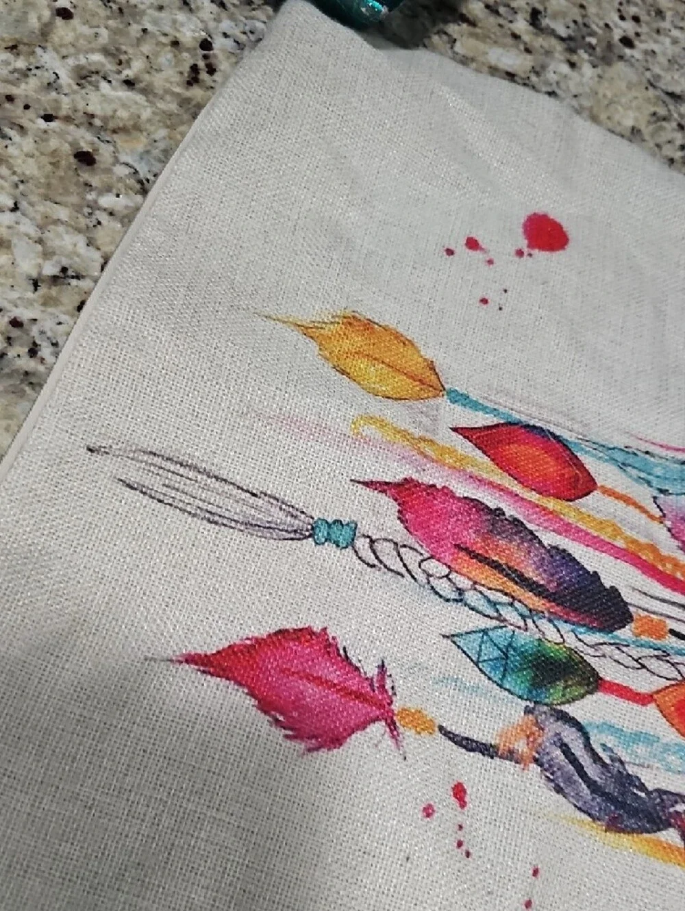 Colorful Dreamcatcher Linen Pillow Cover Brand New 16x16 Brand New Without Tags